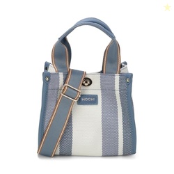 Mochi Stylish Premium Blue Sling with Applique branding and Lock Closu