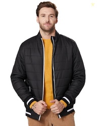 Amazon Brand - Symbol Men's Bomber Regular Quilted Jacket (AW20-QB-SY-