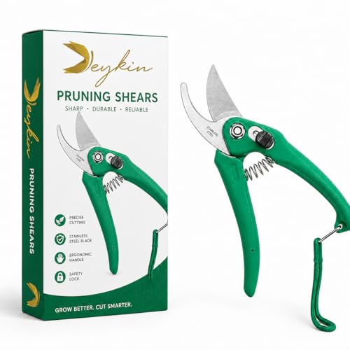 KEYKIN Hand Pruner Cutter - 1 Pc, Heavy Duty Gardening Tools Grass Cut
