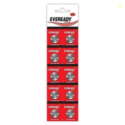 Eveready Ultima Alkaline Coin Battery 1.5V, LR44, Pack of 10