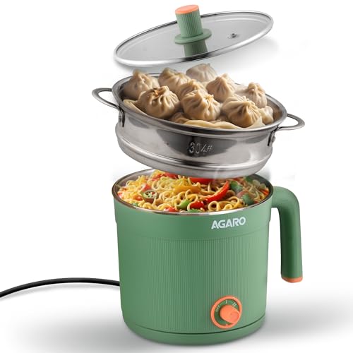 AGARO Regency Multipurpose Kettle With Steamer, 1.2L Inner Pot, Double