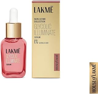 Lakme Glycolic Illuminate Serum 15 ml| 1% Glycolic Acid Reduces Dullne