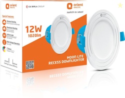 Orient Electric Moonlite Recess 12W Downlighter - Cool White Downlight