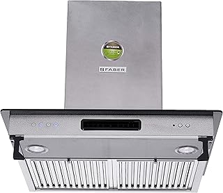 Faber 60 cm 1000 m/hr Straight Glass Kitchen Chimney (HOOD 3N1 AEROSTA