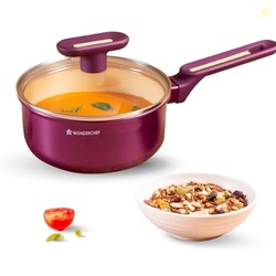Wonderchef Bellagio Sauce Pan | 16 cm | 1.4 L | Non-Stick Ceramic Coat