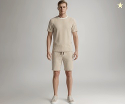 Dollar Men Co-Ord Set | Polyester Shorts + T-Shirt | Regular Fit, Quic