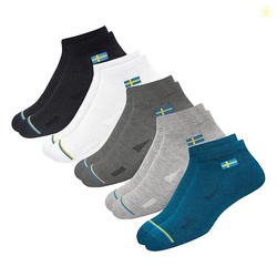 Ankle Socks for Men & Women, Multicolor, Pack of 5, Free Size