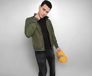 Men's Polyester Standard Length A-Line Coat