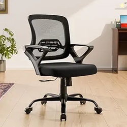 Green Soul Pebble Office Chair, Mid Back Mesh Ergonomic Home Office De