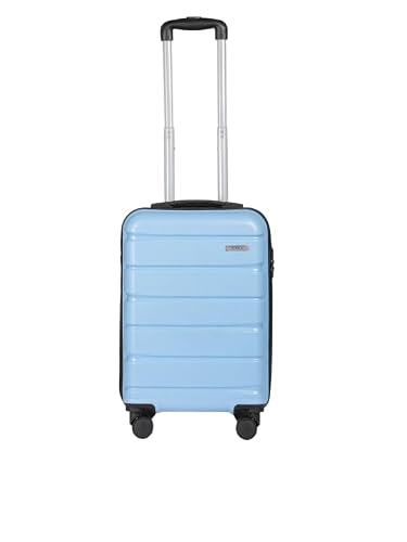 Teakwood Small Size 55 CM 8 Wheels Trolley Bag, Hard Cabin with Zipper