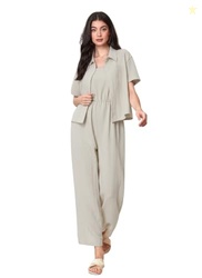 TOPLOT Women's Jumpsuit Co-ord Set | Soft Breathable Feel | Comfortabl