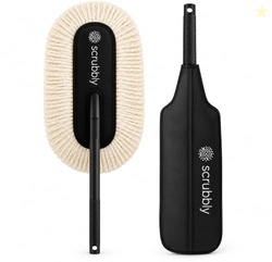 Scrubbly Car Duster - Lint-Free & Scratch-Free Car Cleaner Brush with