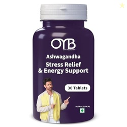 OYB Ashwagandha Tablets  500mg Standardized Extract, Ayurvedic Adaptog