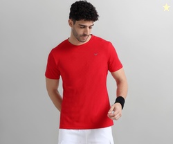 XTRIM Sports T-Shirt for Men, Quick Dry Gym, Half Sleeve Solid Casual