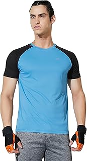 Amazon Brand - Symbol Men's Color Block Active Regular Fit Sports T-Sh