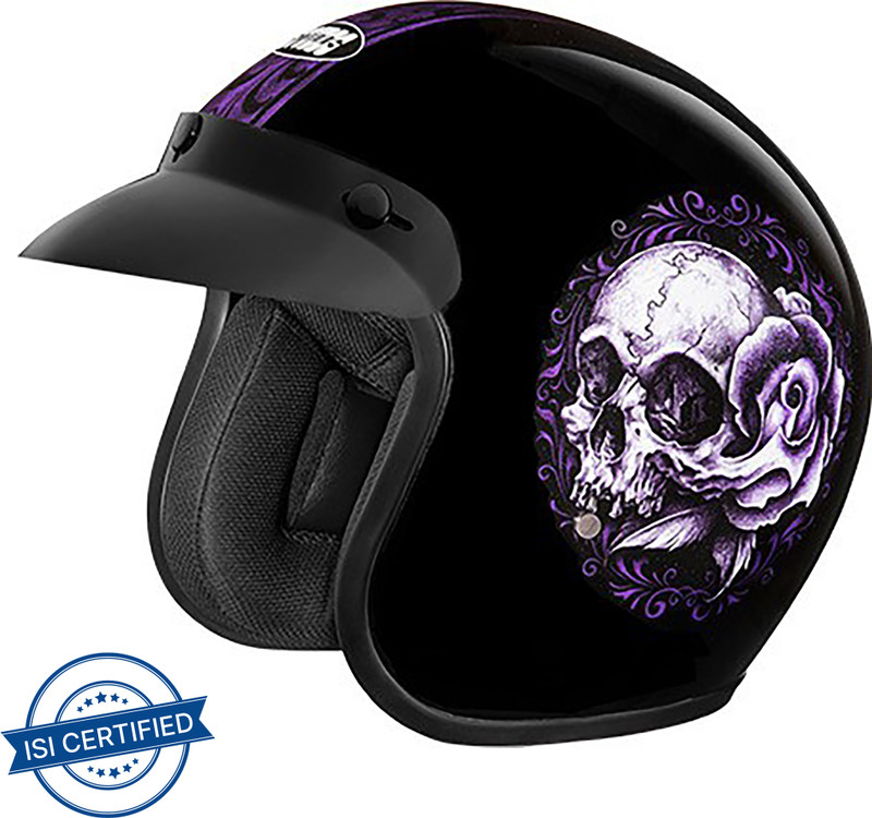STUDDS JETSTAR CLASSIC D8 OPEN FACE BUILT FOR SPEED Motorbike Helmet (