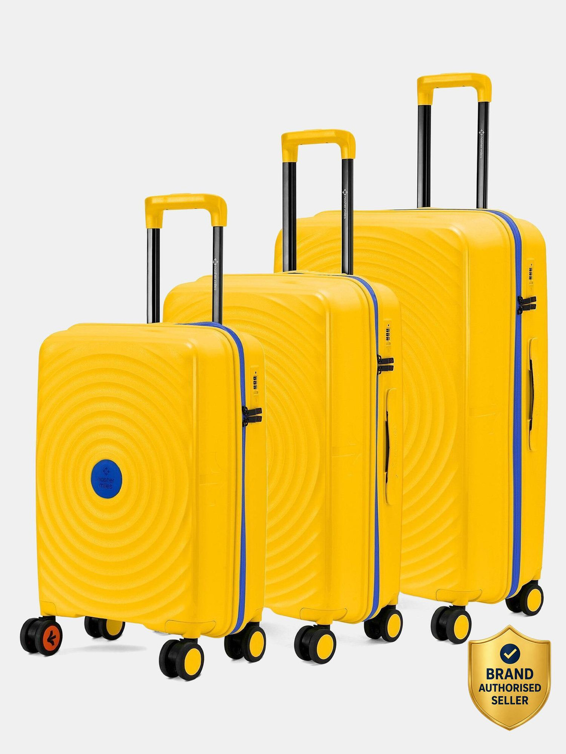NASHER MILES Goa Polypropylene Hard-Sided Trolley Bags 55, 65 & 75 cm