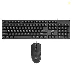 Ant Value FKBRI02 Wired Keyboard and Mouse Combo,Full-Size Keyboard an
