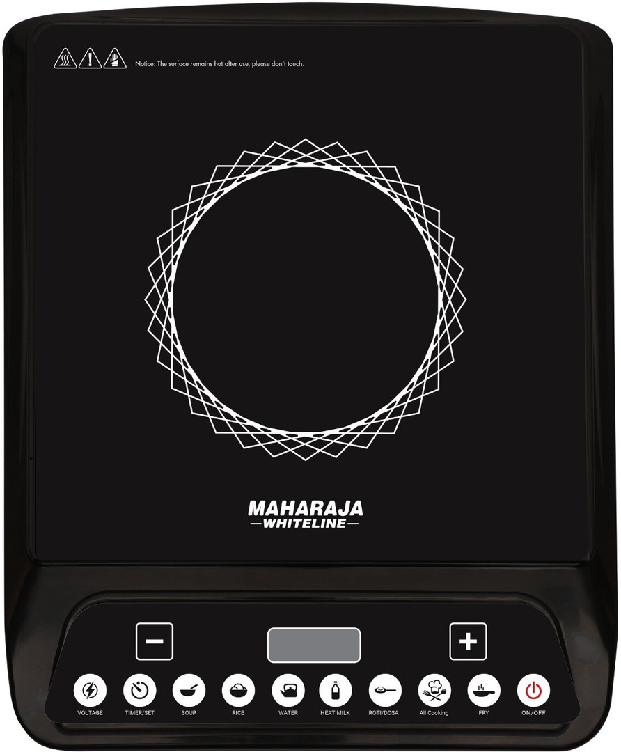 MAHARAJA WHITELINE 1300 W Induction Cooktop Touch Panel Black, IC-130