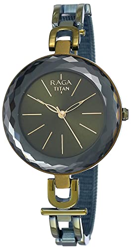 Titan Raga Facets Analog Gunmetal Dial Women's Watch-NN95122QM01/NQ951