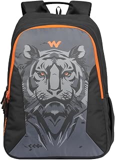 Wildcraft Animal Kingdom-Tiger 3 Compartment Laptop Backpack 45L, Blac