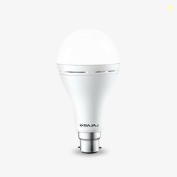 Bajaj LEDZ 12W Rechargeable Emergency Inverter LED Bulb, White | Cool