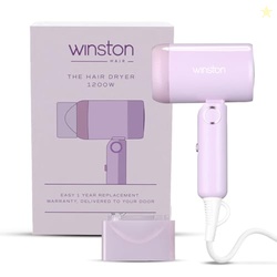 WINSTON Ionic Foldable Hair Dryer - 1200W | Compact Foldable, and Dama
