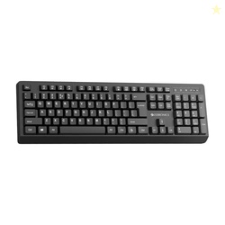 Zebronics Wireless Keyboard 2.4GHz, 104 Keys with 12 Multimedia Keys,