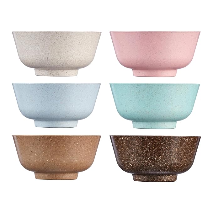 Amazon Brand - Solimo Eco-Friendly Biocomposite Serving Bowl Set | Ric