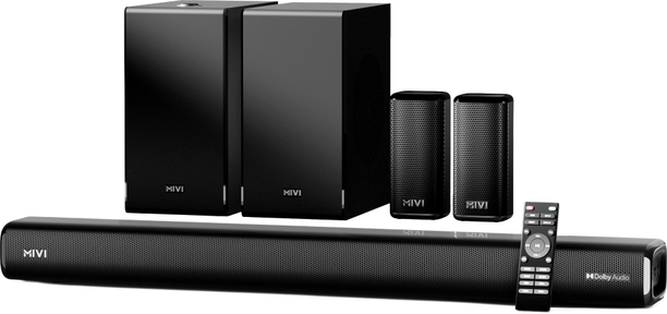 Mivi Fort Sonic 900 Soundbar, Dual Subwoofers, Dolby Audio, 5.2 Channe