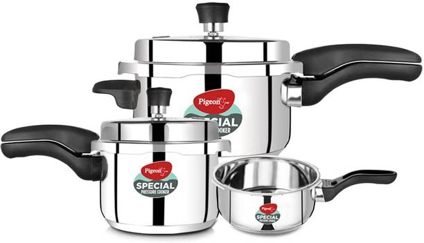 Pigeon Special and 2 L, 3 L, 5 L Induction Bottom Pressure Cooker (Sta