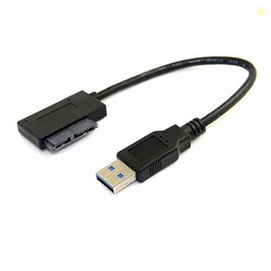 cablecc USB 3.0 to 7+6 13Pin Slimline Sata Adapter Cable for Laptop Cd