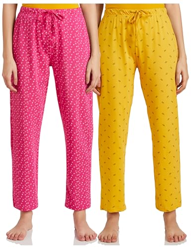 Amazon Brand - Symbol Women's Cotton Ankle Length Regular Fit Pyjama S