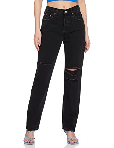 Levi's Womens 501 Black Regular Fit Jeans