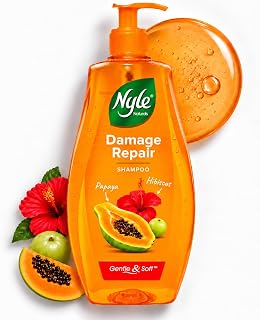 Nyle Naturals Damage Repair Shampoo|Papaya & Shikakai|1000ml Nyle Natu