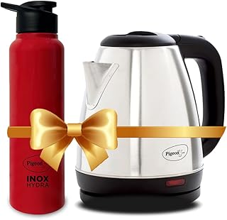 1.5 litre Hot Kettle and Stainless Steel Water Bottle Combo used for b