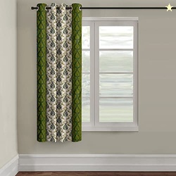 Cortina Damask Light-Filtering Polyester Curtains 5 feet Long Set of 1