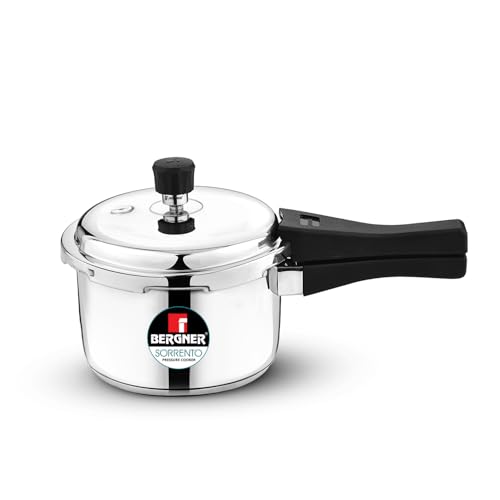 Bergner Sorrento Stainless Steel 3 Litres Outer Lid Pressure Cooker, P
