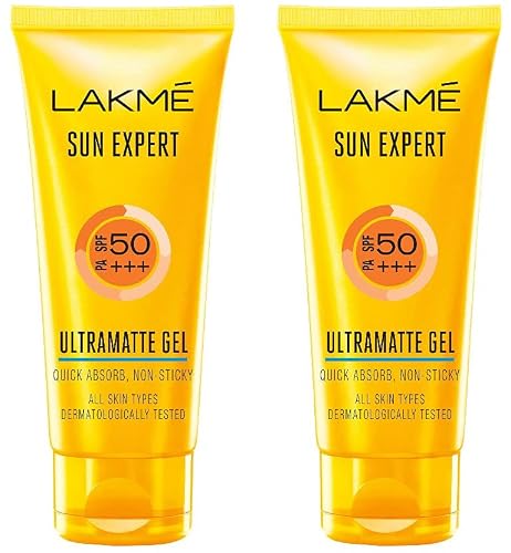 LAKM Sun Expert Spf 50 Gel For All Skin Types, 50 G (Pack Of 2)