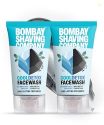 Bombay Shaving Company Cool Detox Face Wash Combo 2 x 100g | Charcoal