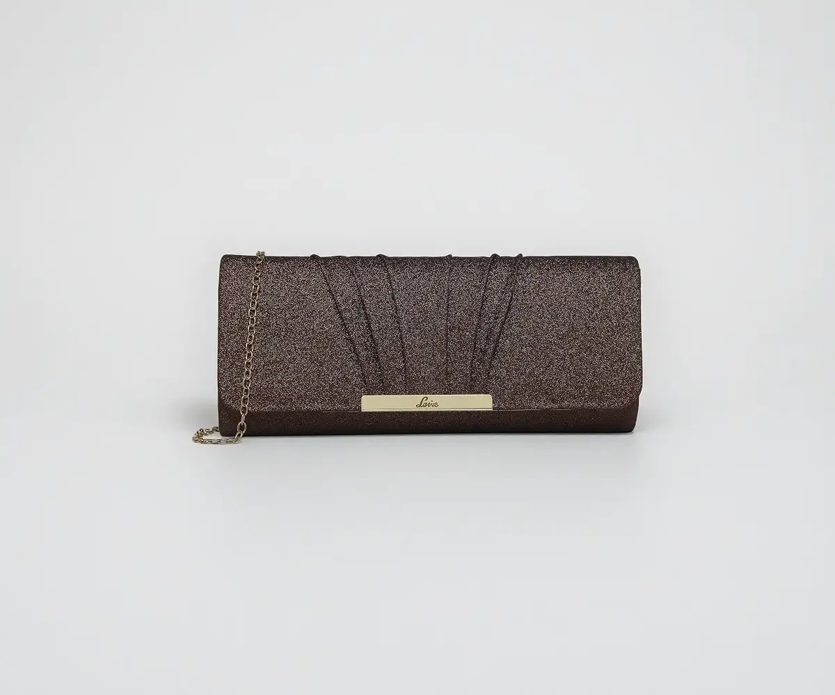 Lavie Women's Framed Foldover Clutch | Detachable Chain Sling Strap |