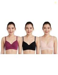 Amazon Brand - Symbol Women's Cotton Stretch Padded Wire Free Medium C