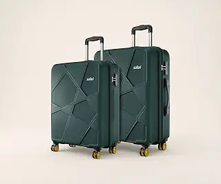 Cabin Pentagon Pro 8 Wheels Set of 2(+ Medium)Trolley Bags,Hard Case P
