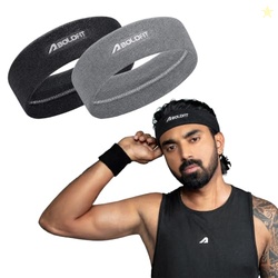 Boldfit Gym Sweat Headband Combo for Men and Women Cotton Sports Headb