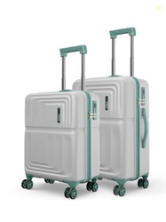 Safari Roma Hard Luggage Trolley Bag with 8 Wheels Set of Cabin and Me