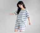 SMOWKLY Women Korean Shorts Pajama Set