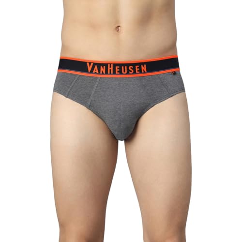 Van Heusen Cotton Men Colour Fresh Briefs - Neon Elasticized Waistband