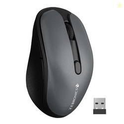 ZEBRONICS Charm Rechargeable Wireless Mouse, Dual Mode (2.4GHz + BT),