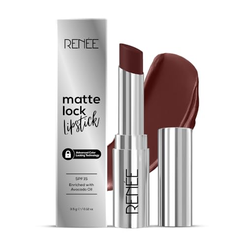 RENEE Matte Lock Lipstick - Funk, Moisturizing, Long Lasting & Weightl