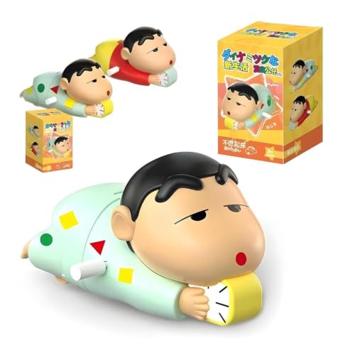 Pruqury Shinchan Sleeping Crawling Toy Wind-Up Cartoon Figure